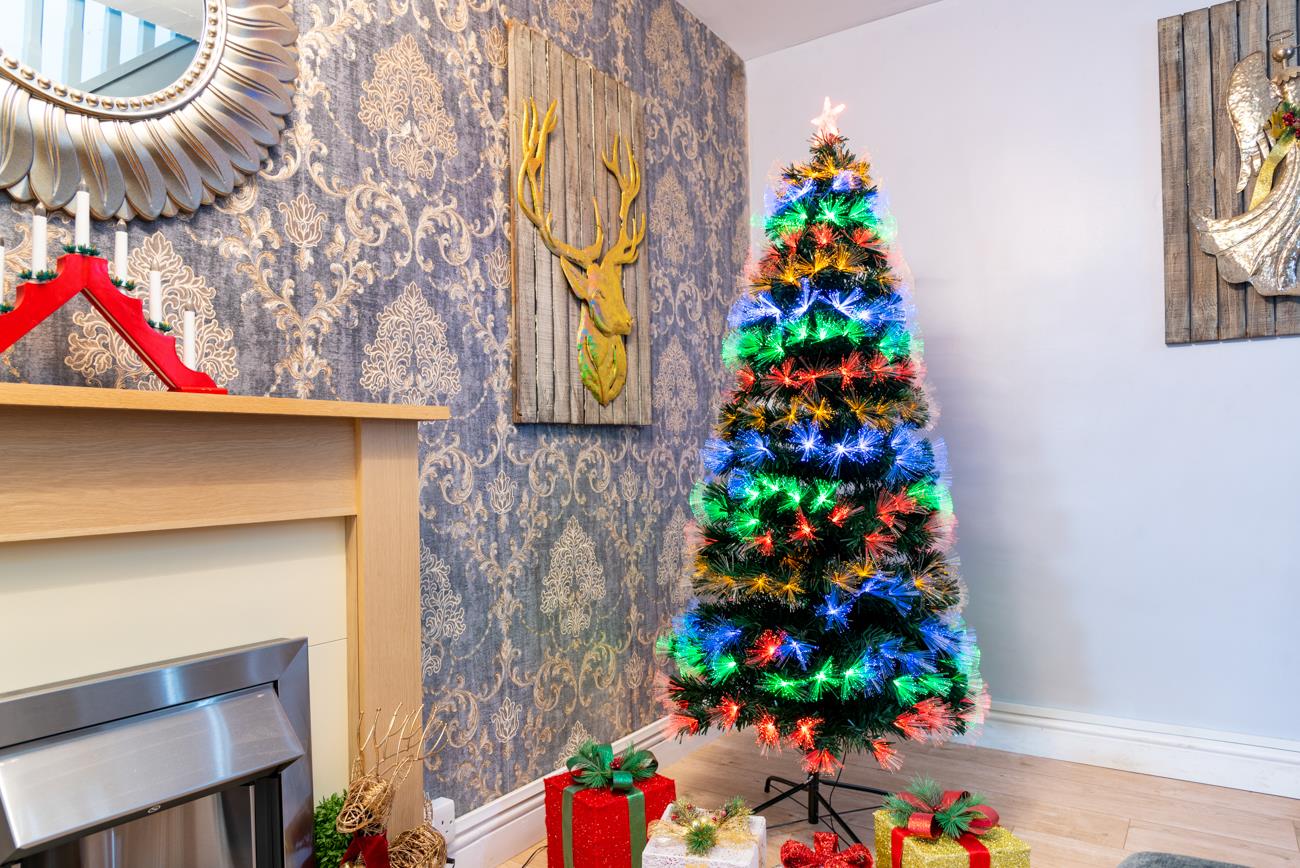 6ft Bluetooth Jupiter Star LED Fibre Optic Christmas Tree