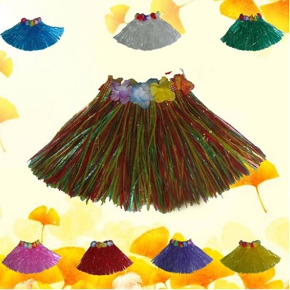 Child�s Flowered Hula Skirt
