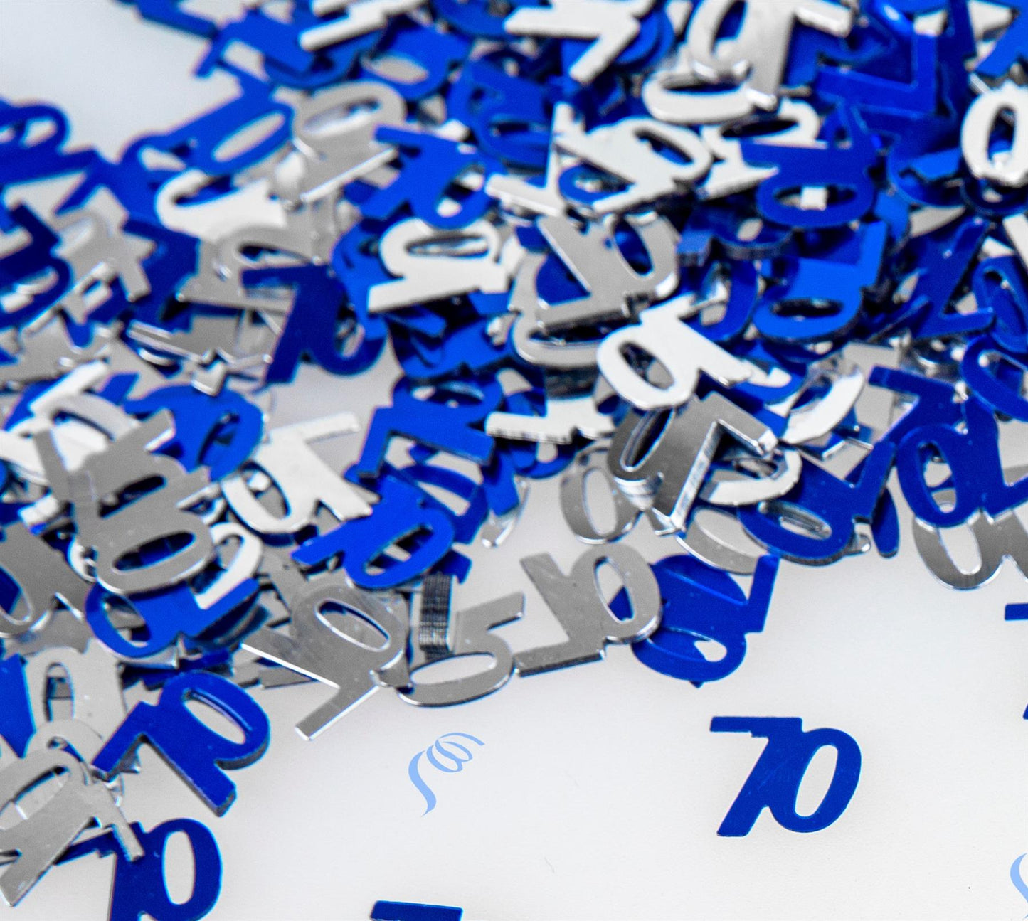 14g 70th Blue Birthday Confetti