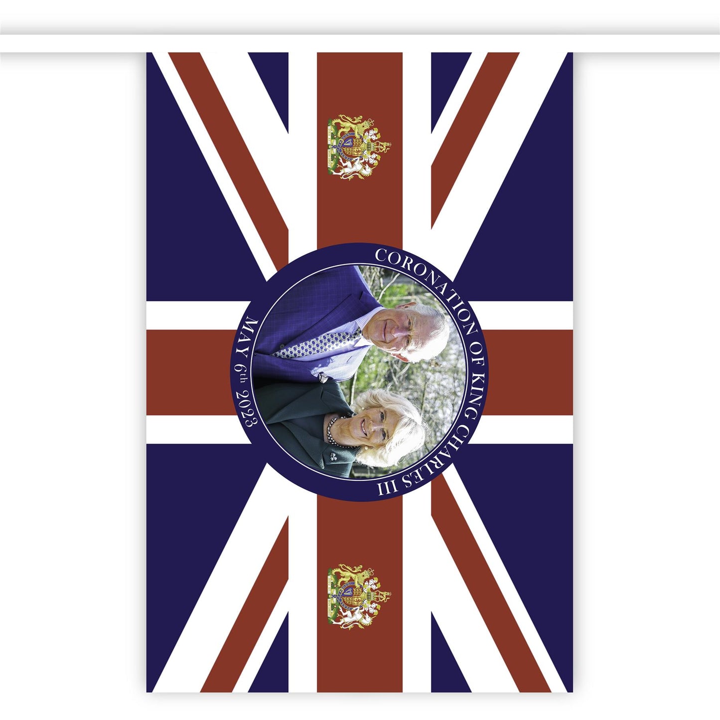Charles & Camilla Bunting 20m 48 Flags Polyester - 30cm x 20cm