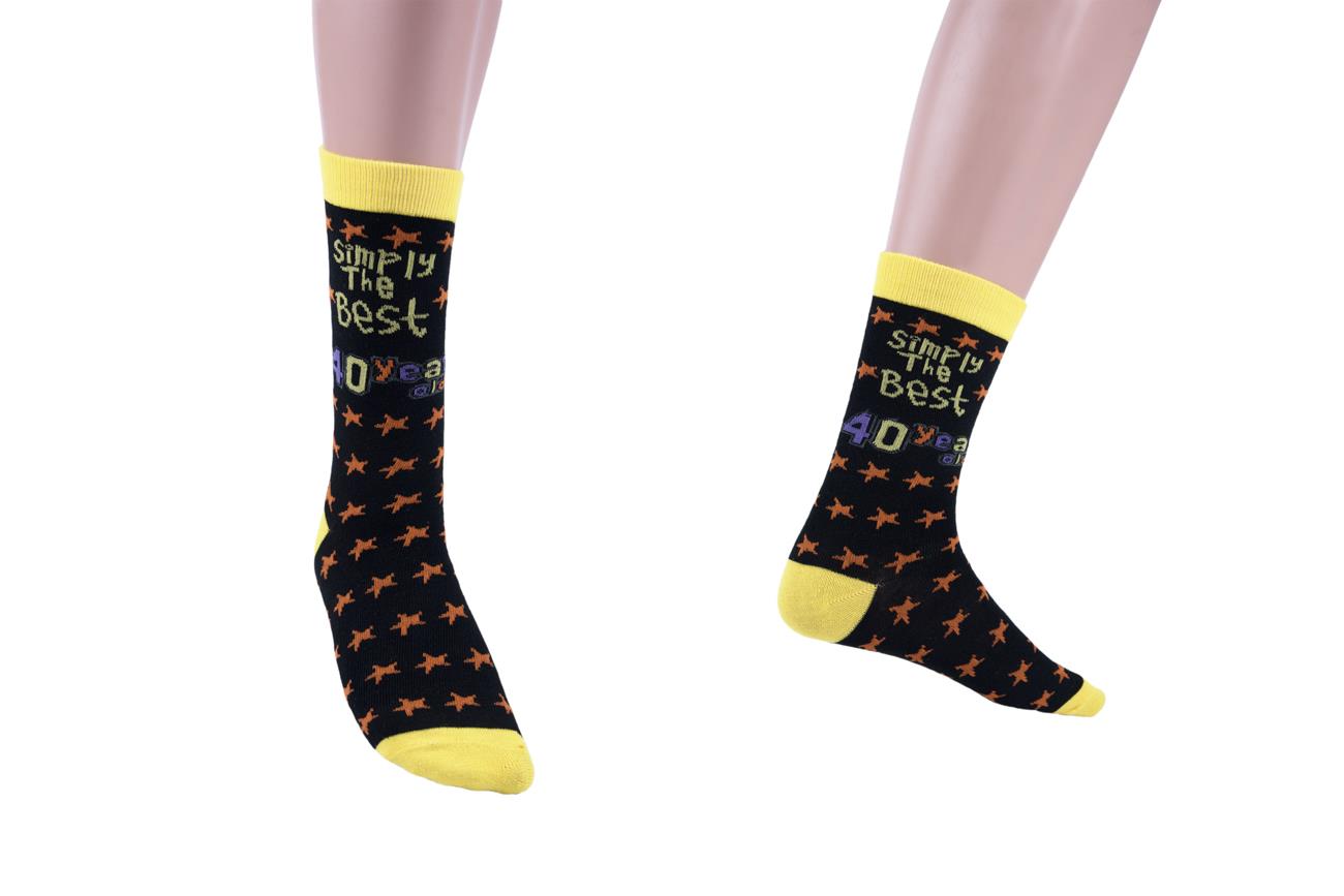 Simply The Best 40 Year Old Socks