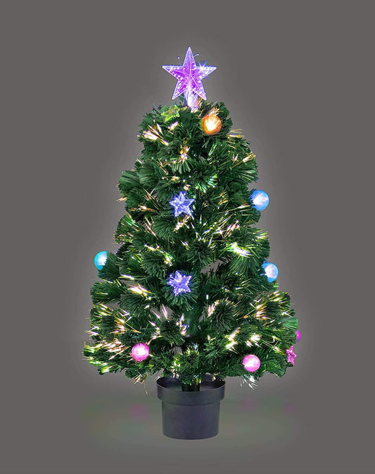 2ft LED Fibre Optic Christmas Tree