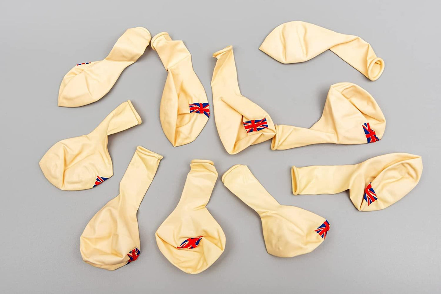 15 Union Jack Flag Balloons (12")
