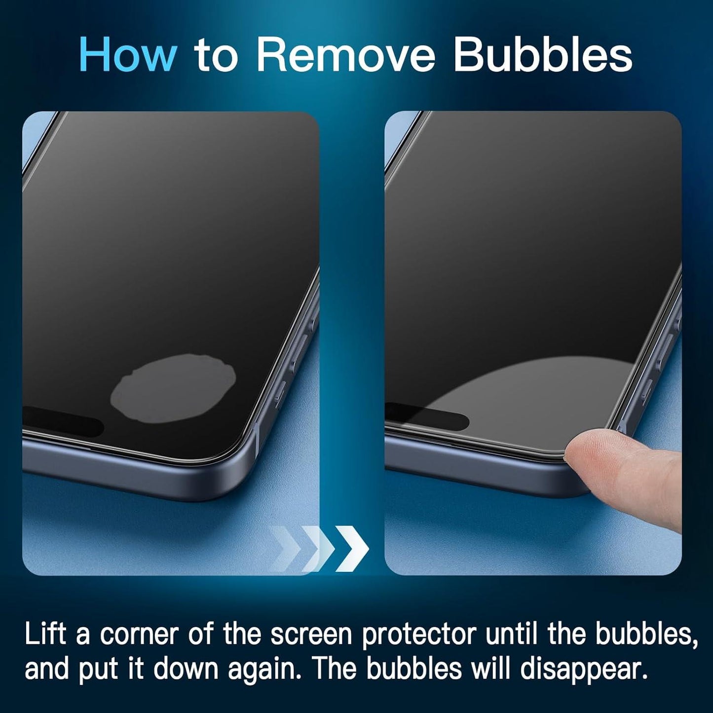 3 x Privacy Screen Protectors for iPhone 15 Pro Max