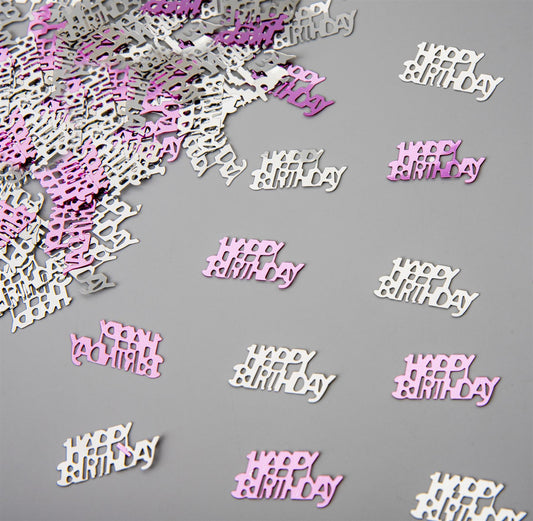 1 PKS Happy Birthday Confetti Pink & Silver 14g