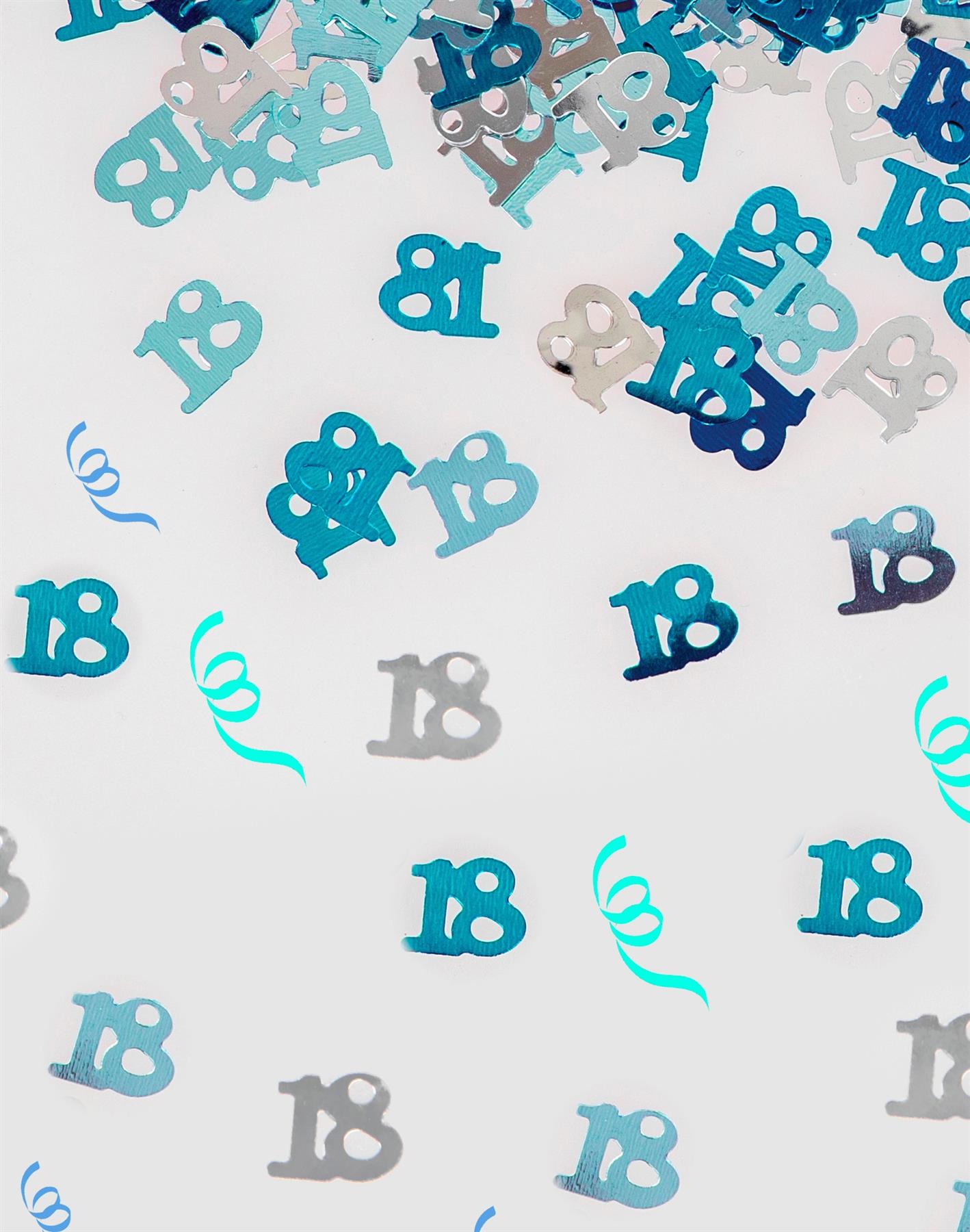 4x 14g 18th Blue Happy Birthday Confetti