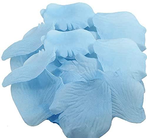 2000 pcs Light Blue Silk Rose Petals