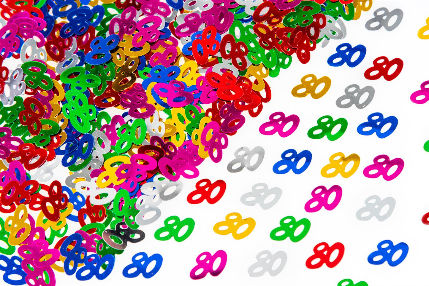 4 x 14g 80th Mix Happy Birthday Confetti