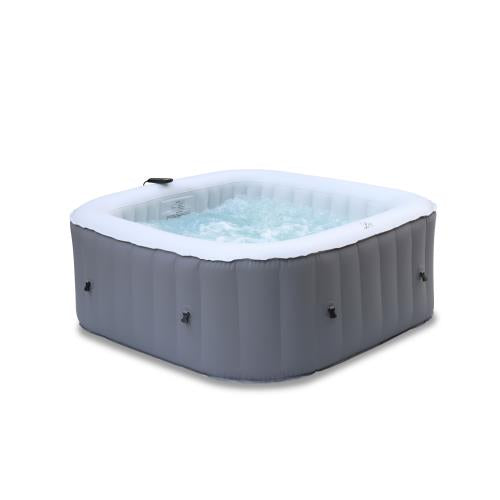 Mspa Lite Square 4 Bathers - Grey Hot Tub