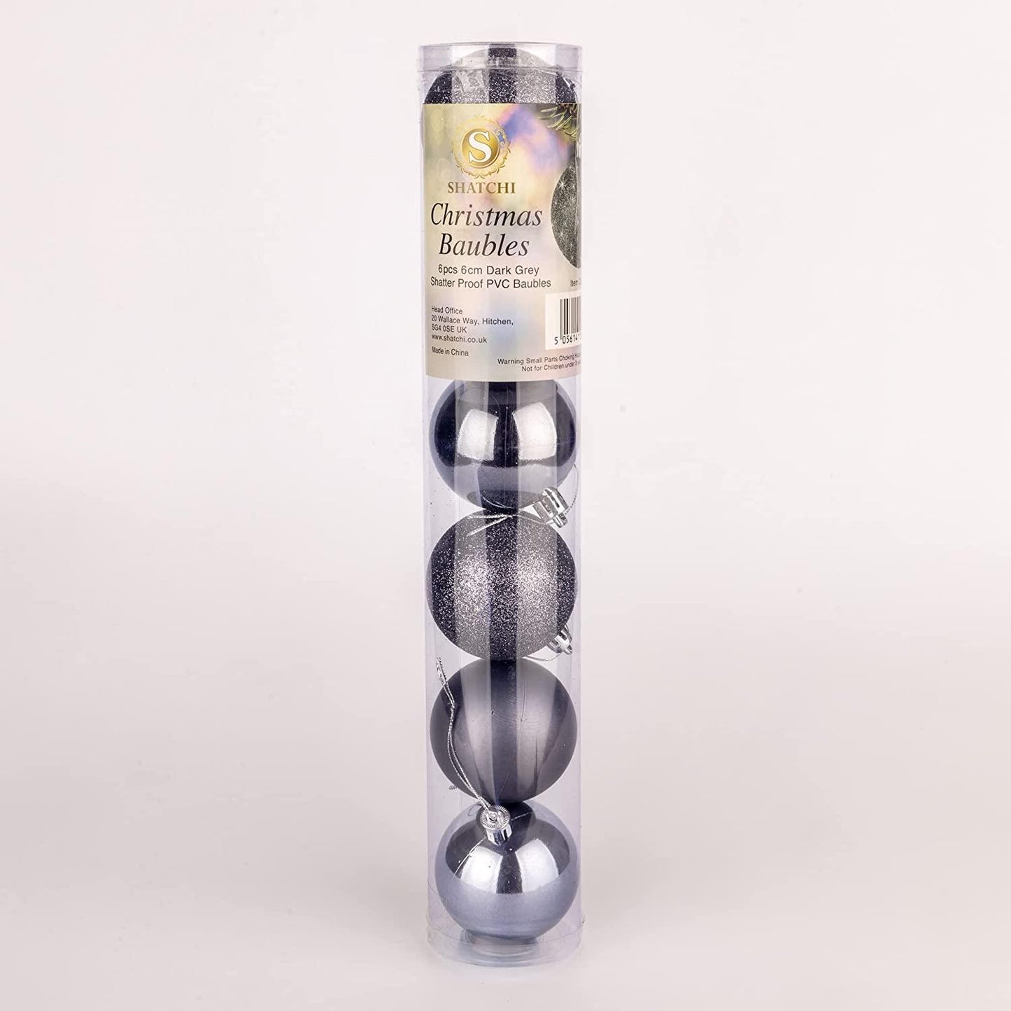 Baubles Dark Grey 5CM 24PCS Set