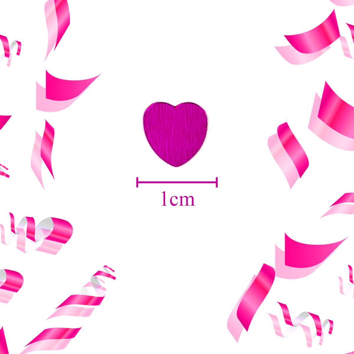 14g Pink Heart Confetti