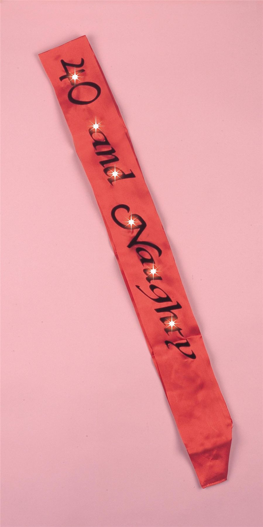 Shatchi 40th AND NAUGHTY Sash - Red