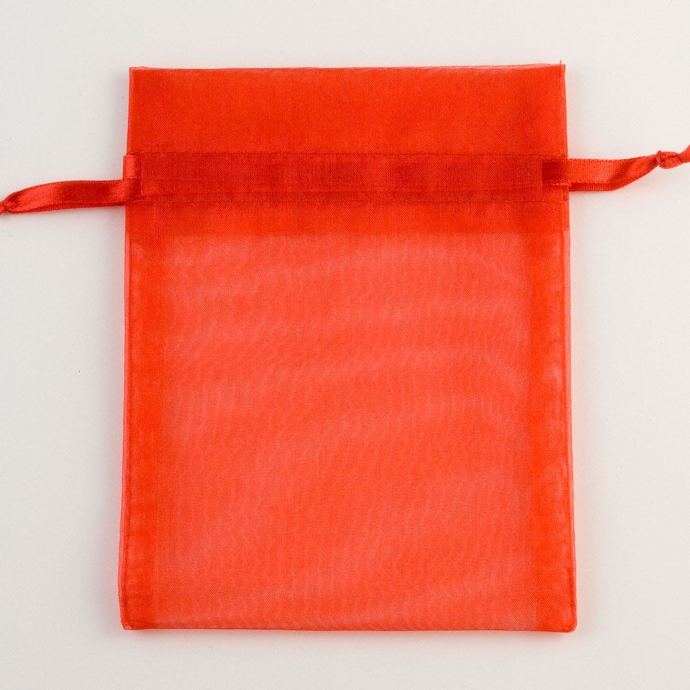 10 x 14cm Red Organza Gift Bags