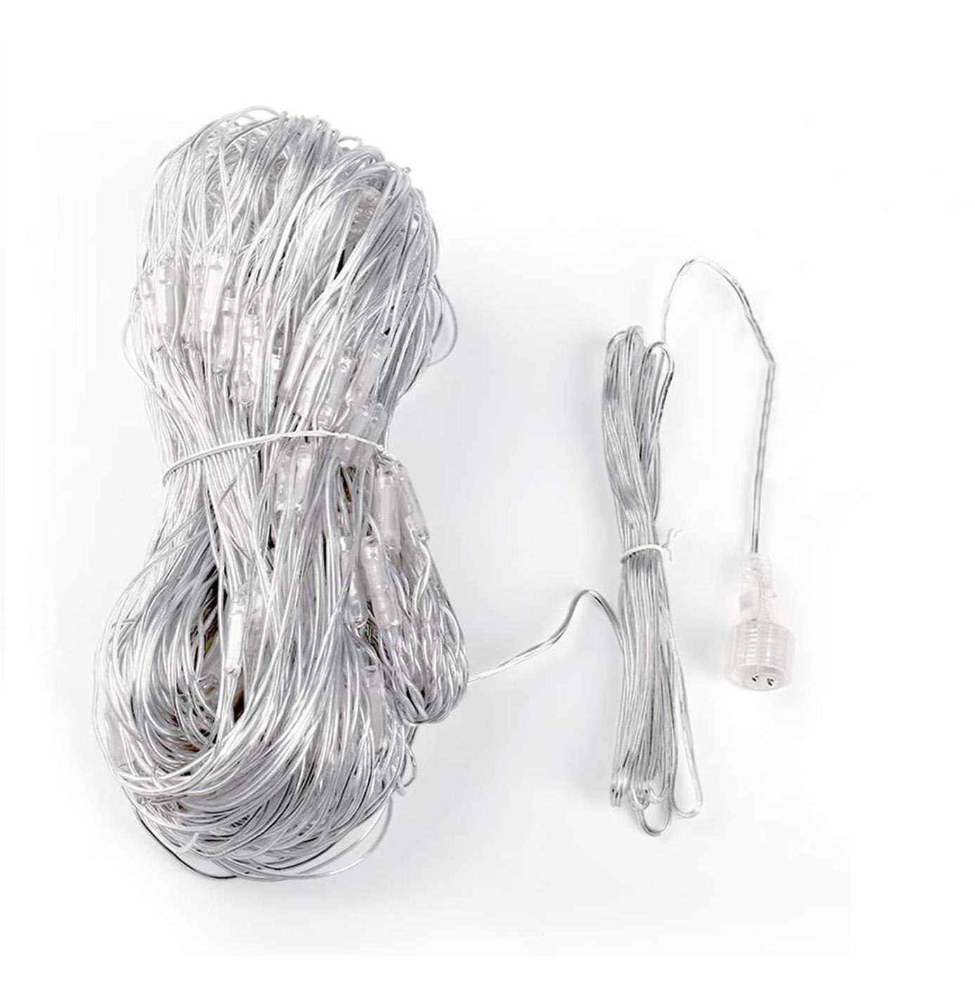 720 Cool White LED Icicle String Lights