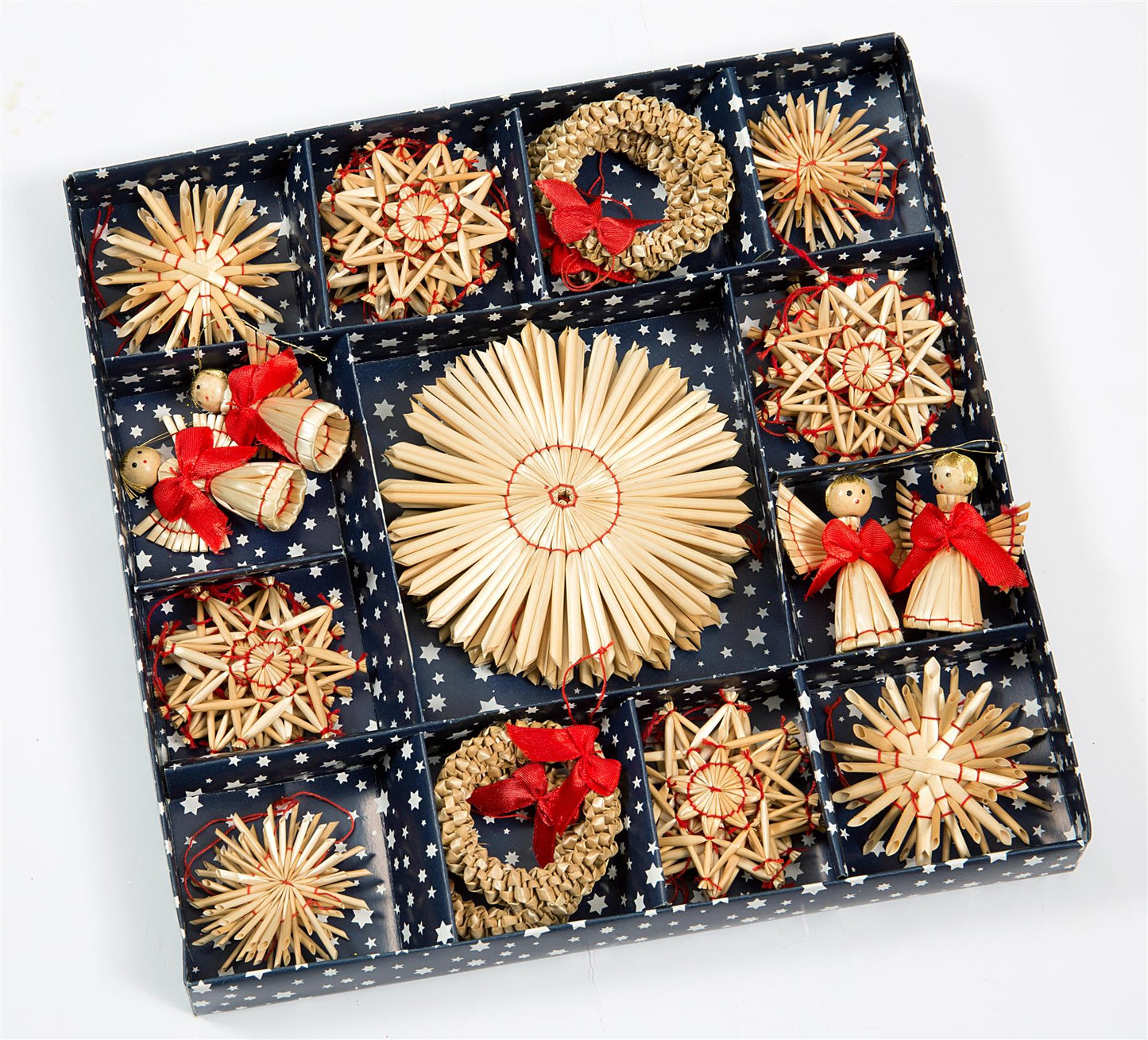 36pcs Hand Crafted Christmas Tree Hanging Ornament