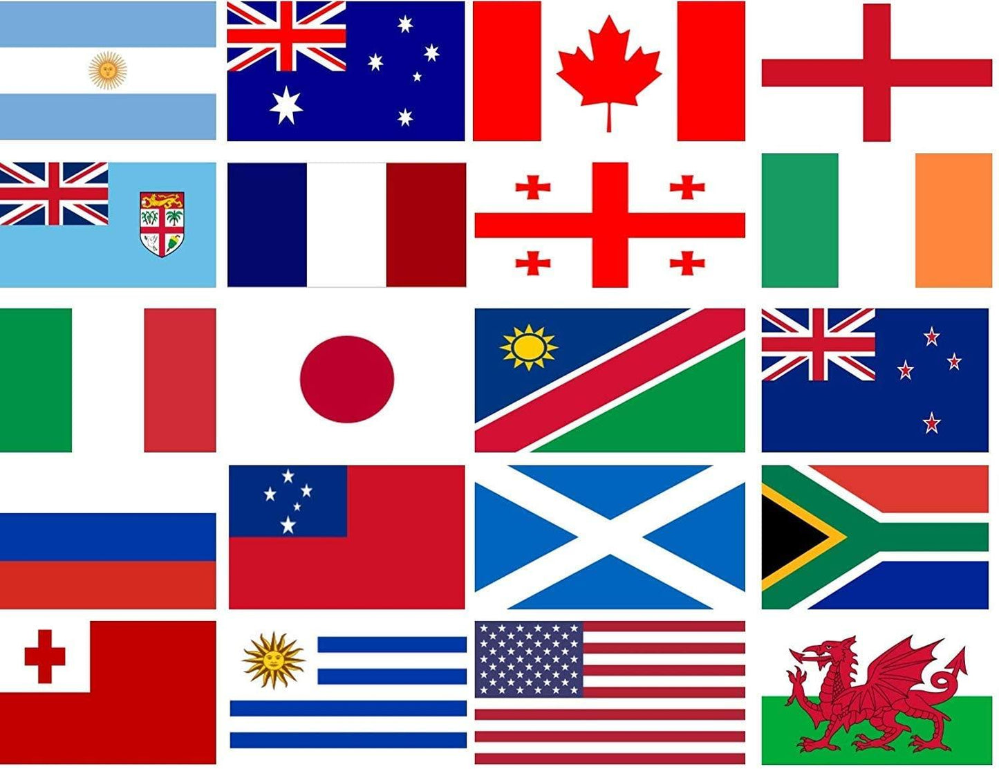 6m World Cup Bunting Decoration Sports Banner Garland with Flags of 20 Countries