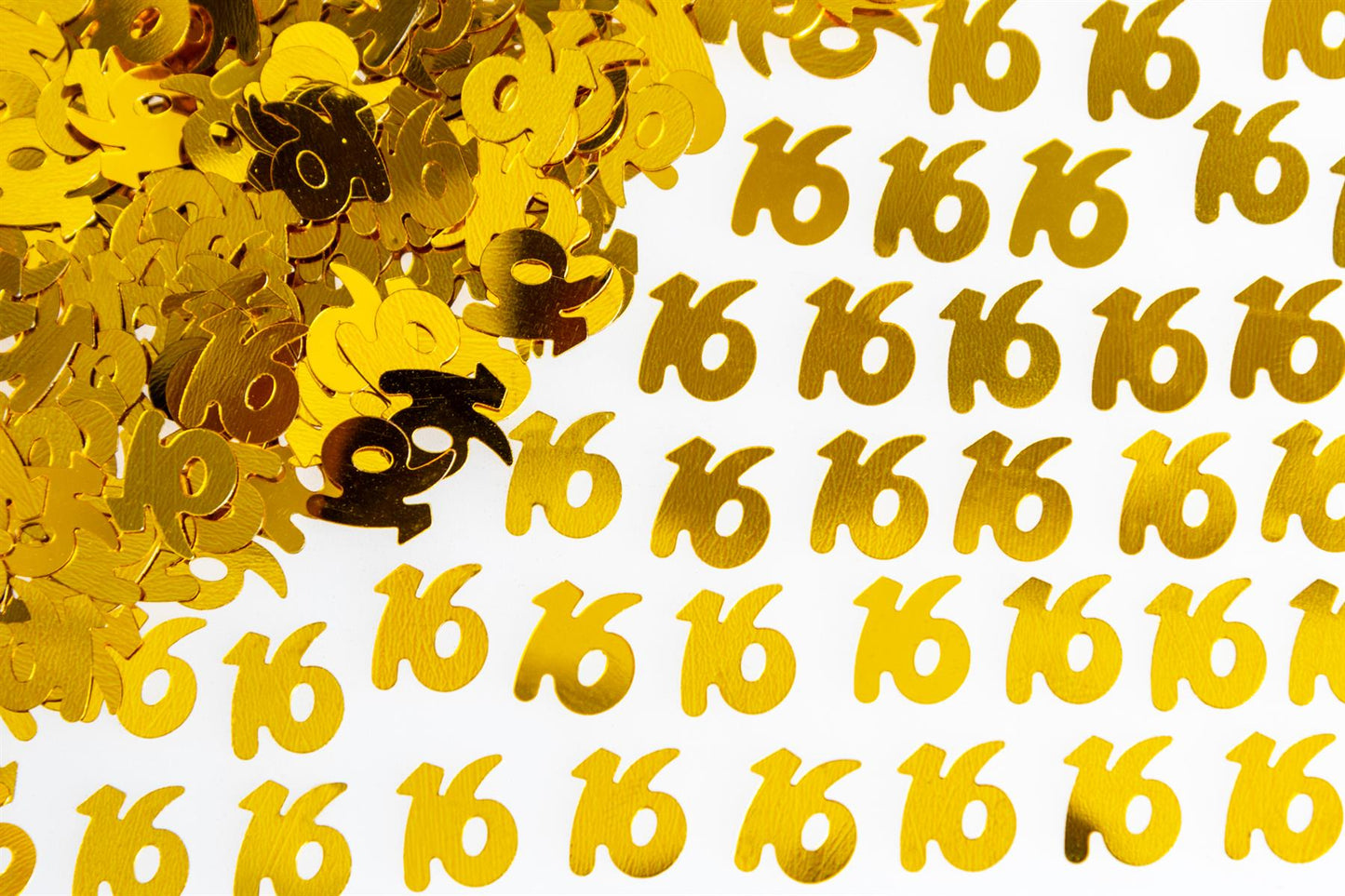 16th Birthday Confetti in Gold, 14g, 4 Packs