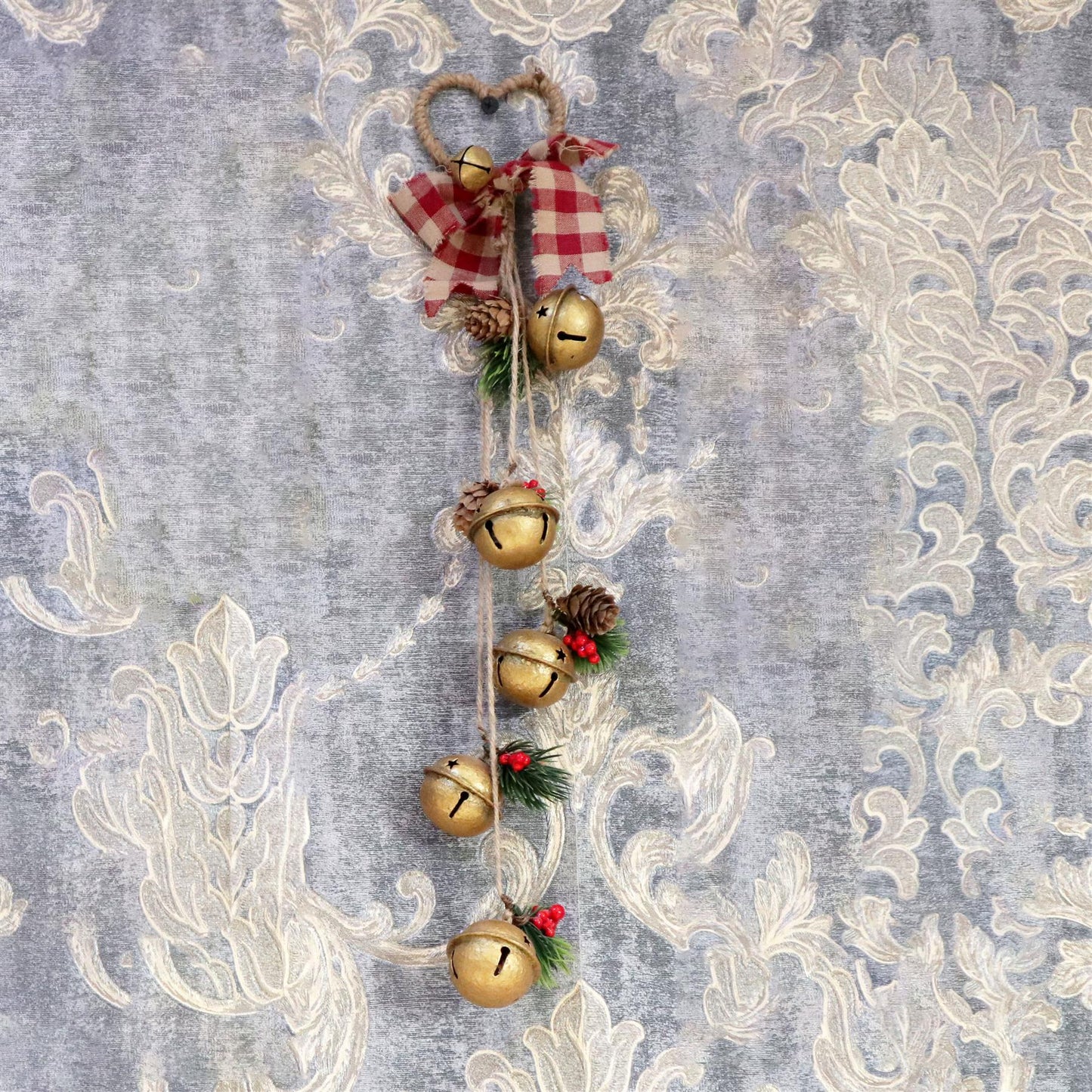 Hanging Decorations with Golden Bells (46cm)