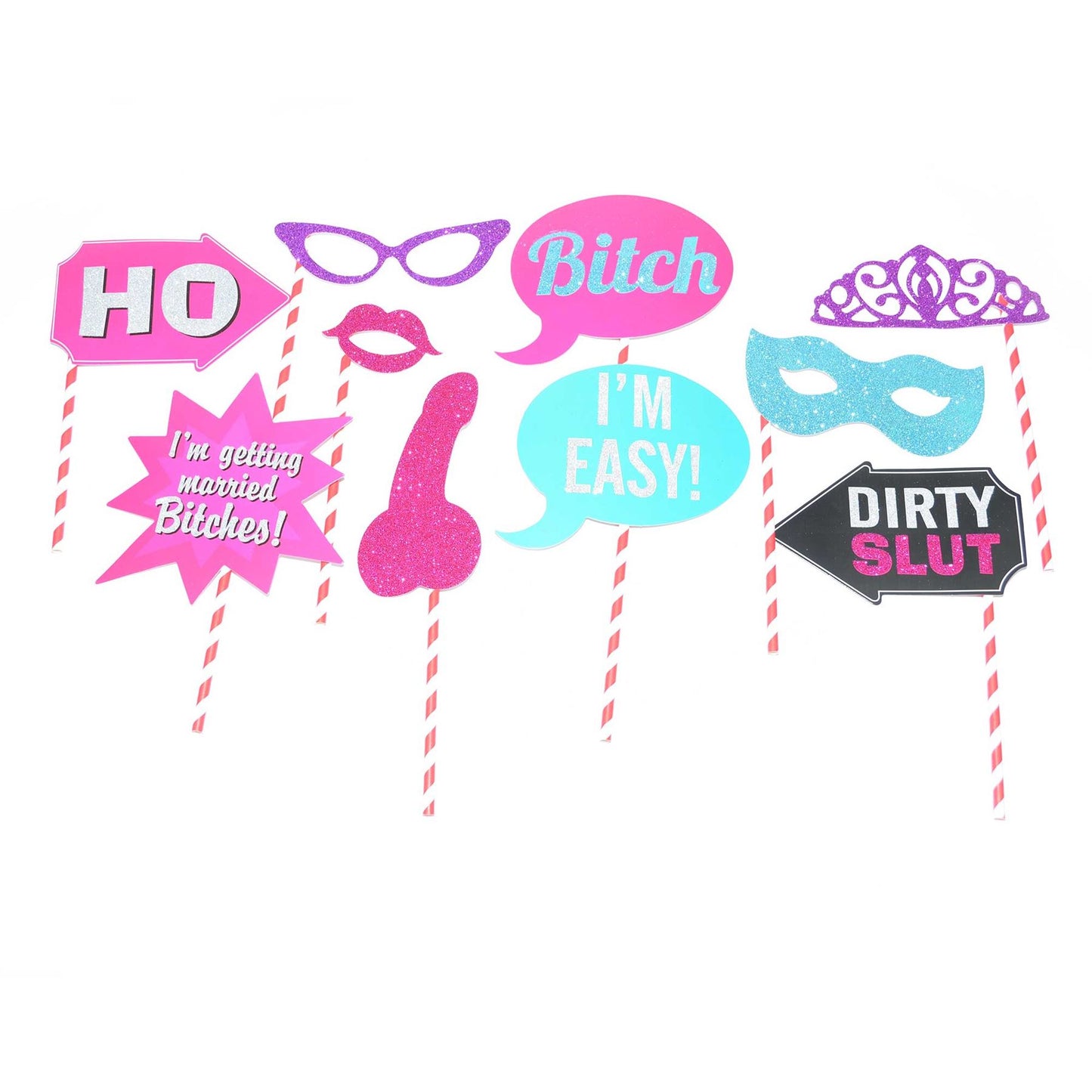Hen Party Photo Booth Props