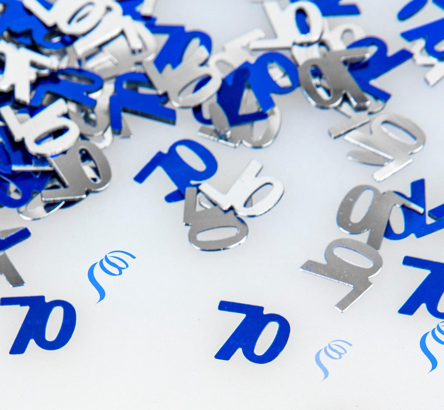 14g 70th Blue Birthday Confetti