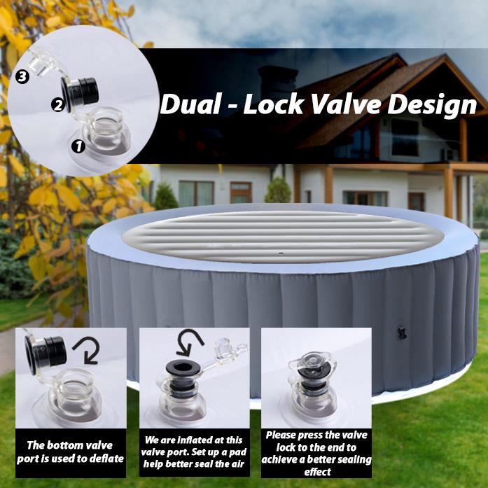Inflatable Round Bladder Fits All 6 Person Round Hot Tubs Up to 173cm - 160cm