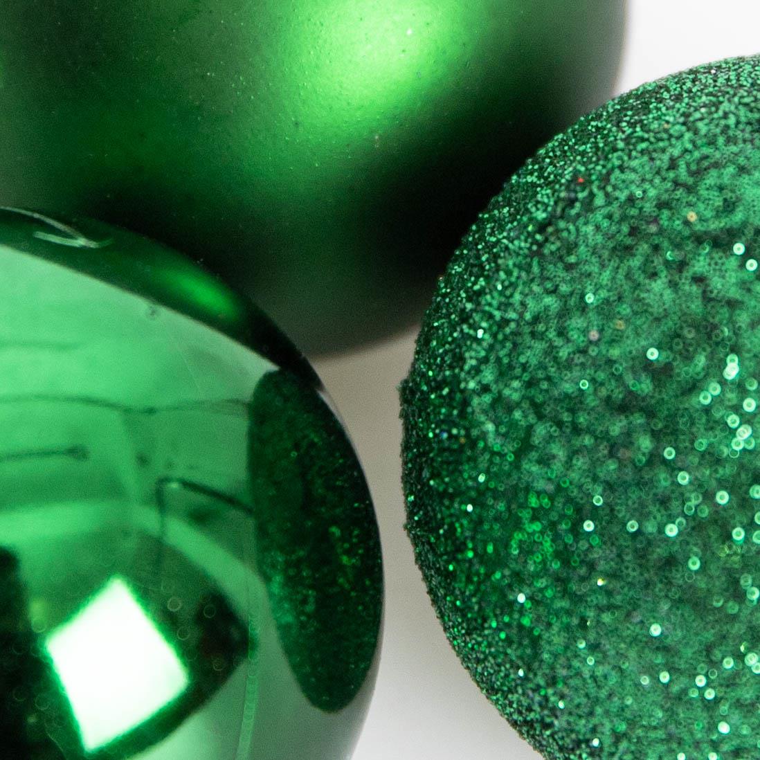 Baubles Dark Green 5CM 9PCS Set