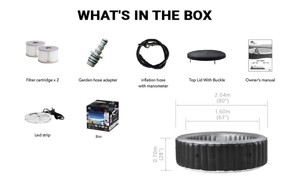 MSpa Starry Comfort 6 Bathers Hot Tub