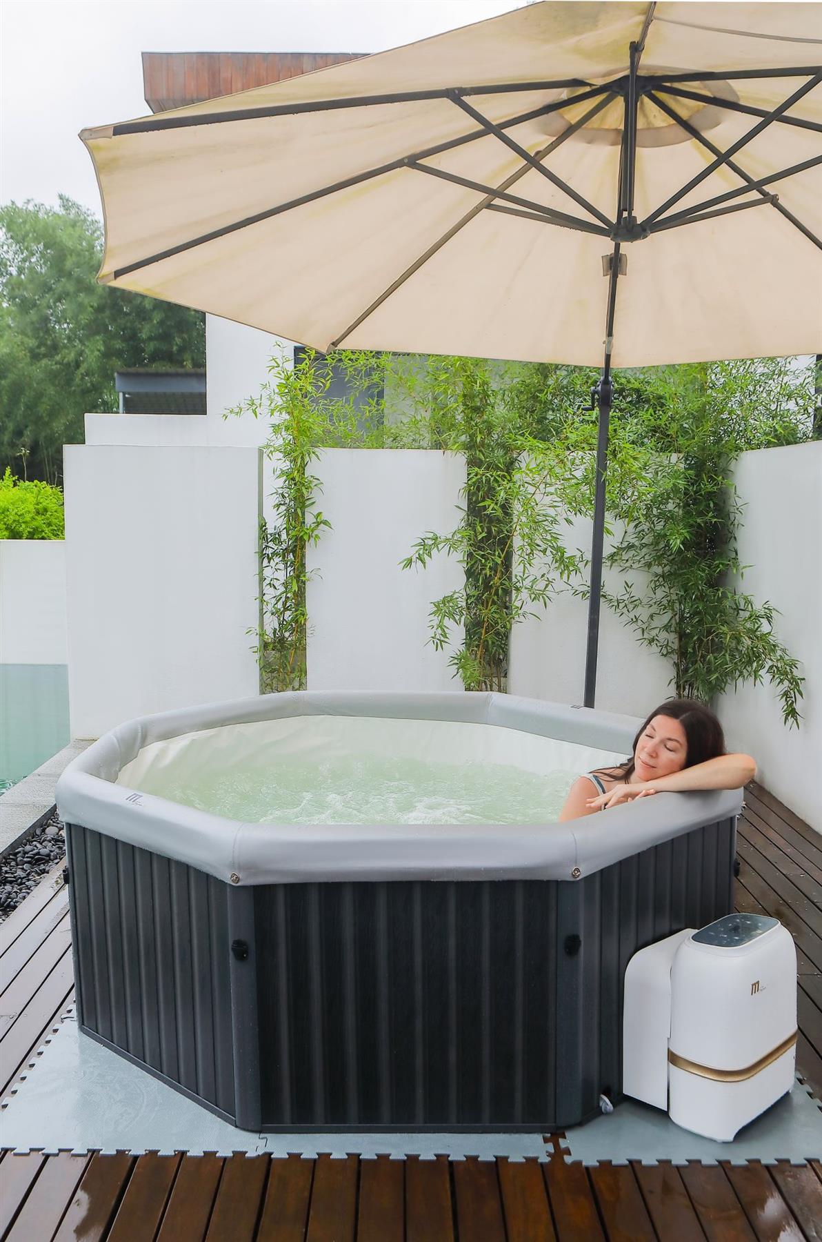 MSPA Frame Tuscany Bubble Spa 6 Bathers Hot Tub