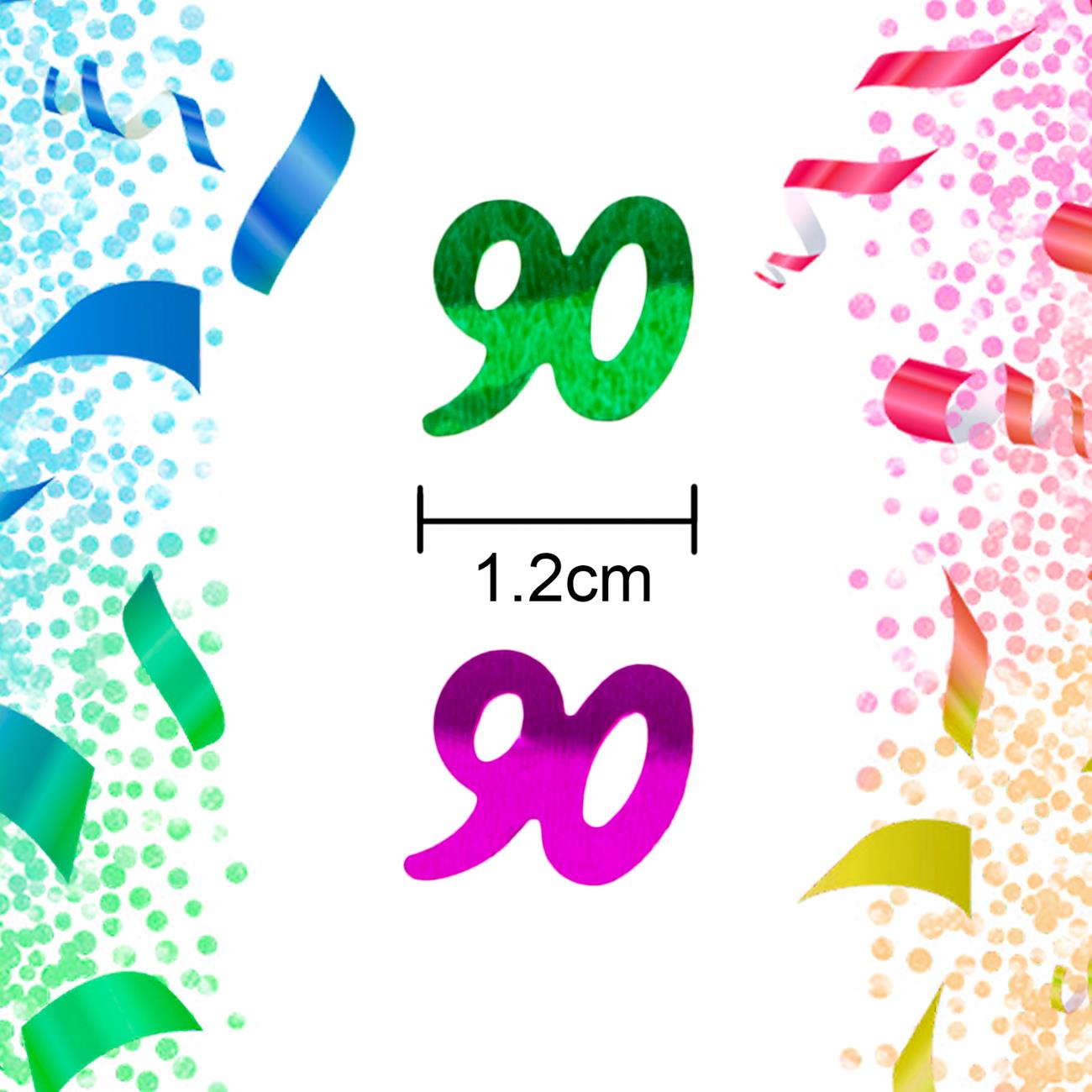 4 x 14g Mix 90th Birthday Confetti