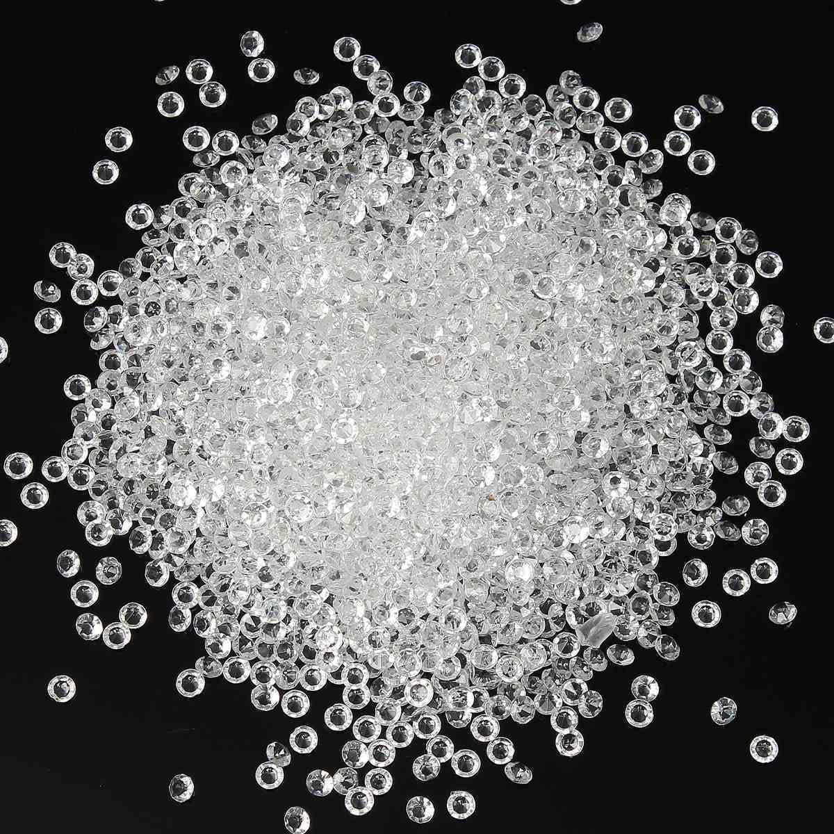 5000 Pieces of Diamond Confetti Clear - 2 Packs