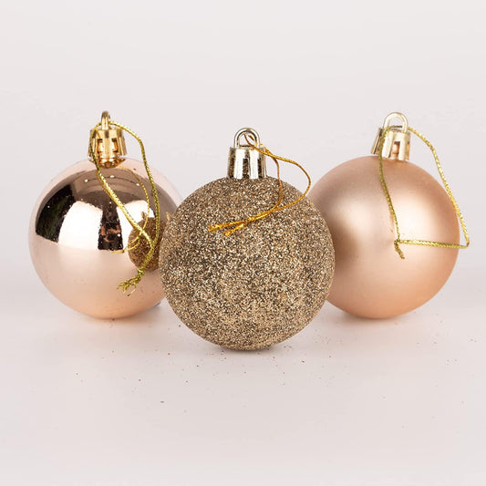 Champagne Baubles 5CM 18PCS Set