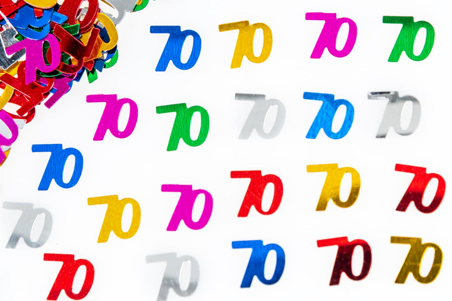 14g 70th Mix Happy Birthday Confetti
