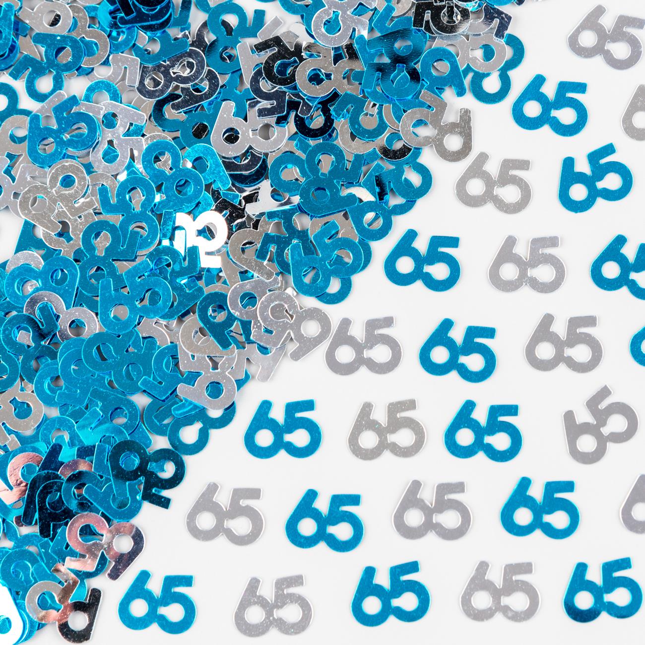 65th Confetti Blue/Silver - 4 Packs, 14g Each
