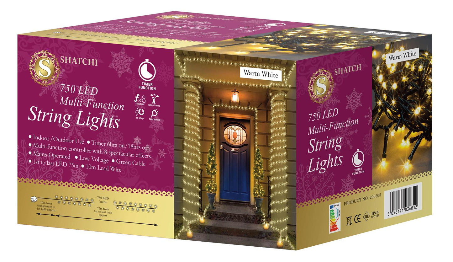 75m 750 LED String Lights