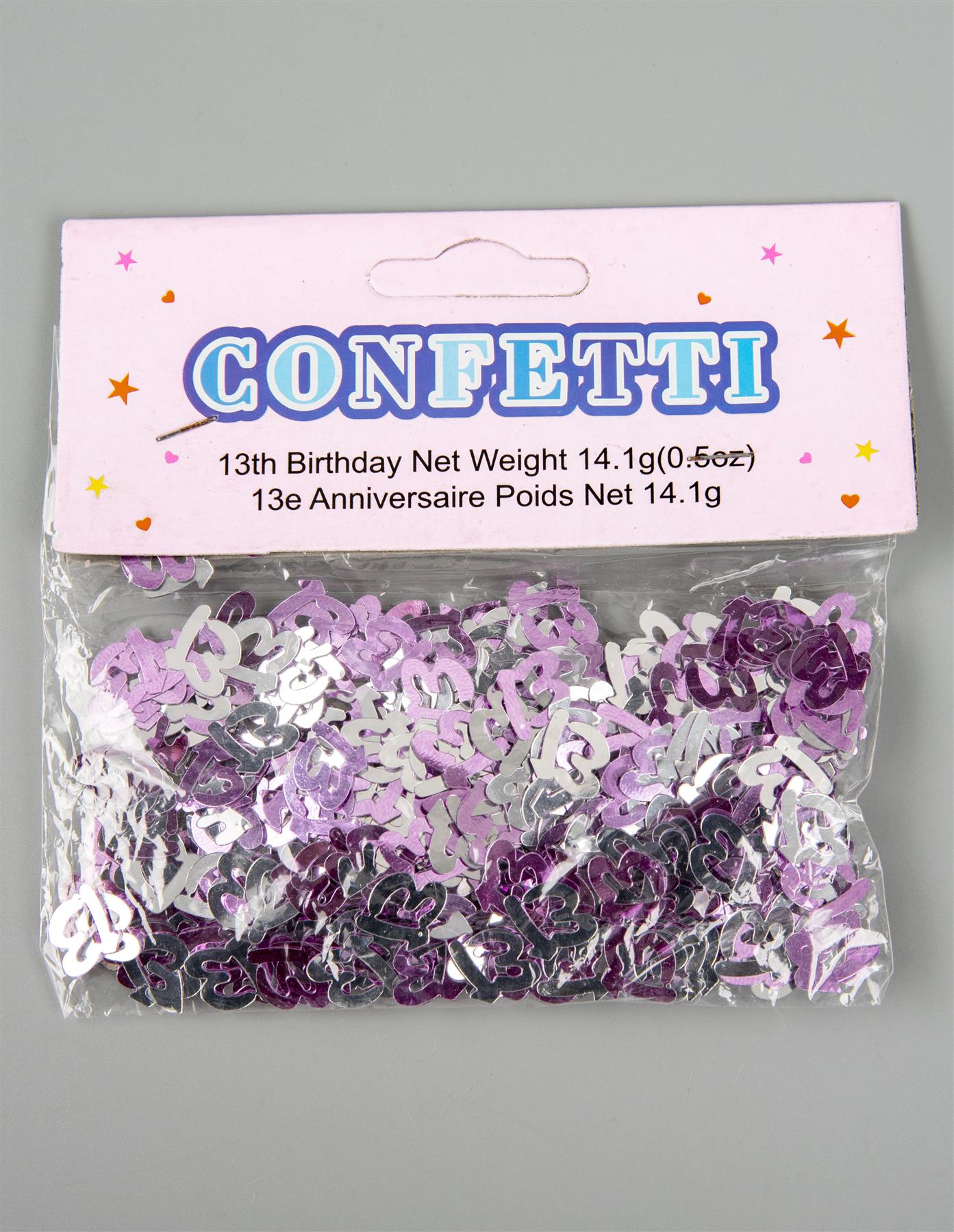 2 x 14g 13th Happy Birthday Pink Party Confetti