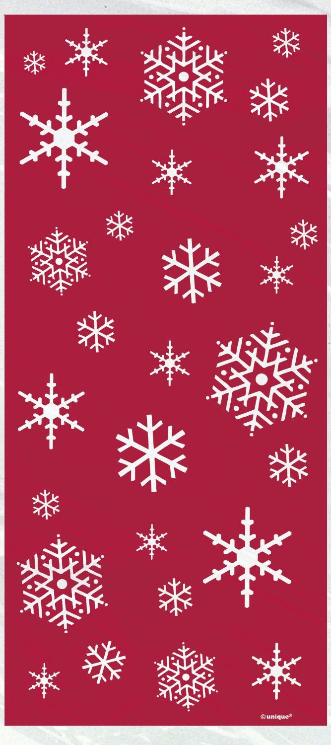 Snowflake Cello Bags - Party Favour Gift Bags