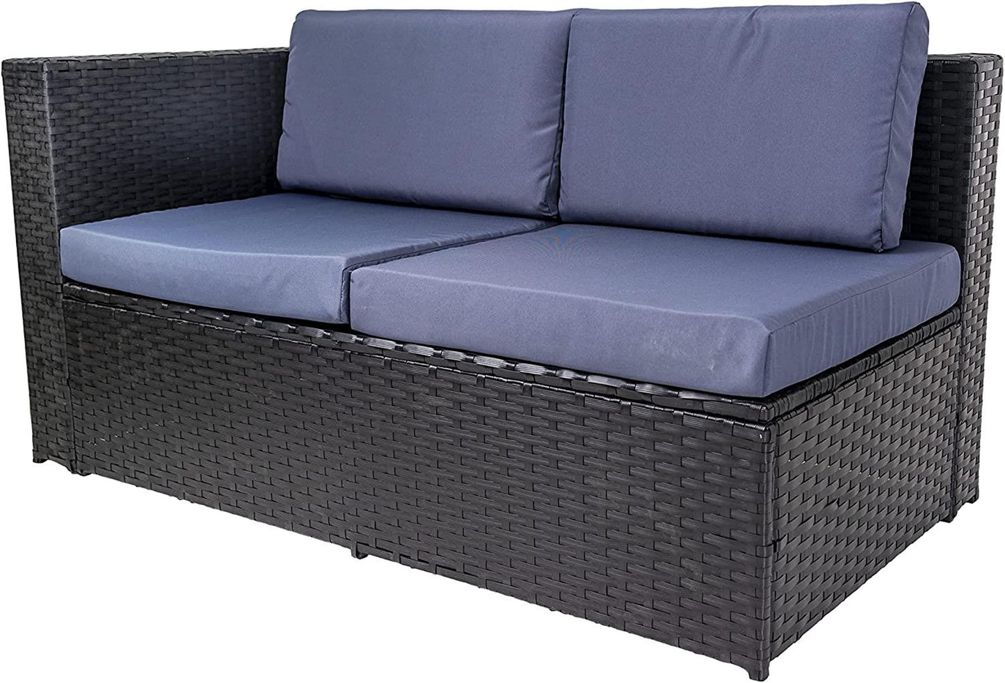 5-Seater Rattan Sofa Set with Table