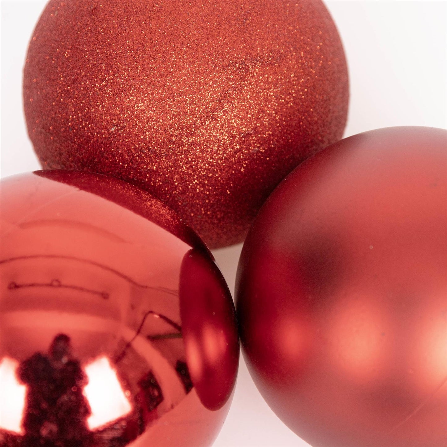 Dark Red Baubles (15cm, 3 pcs)