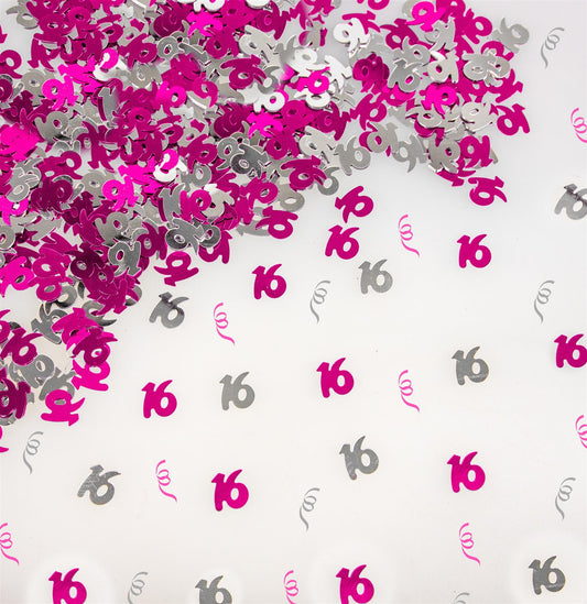 14g 16th Pink Happy Birthday Confetti