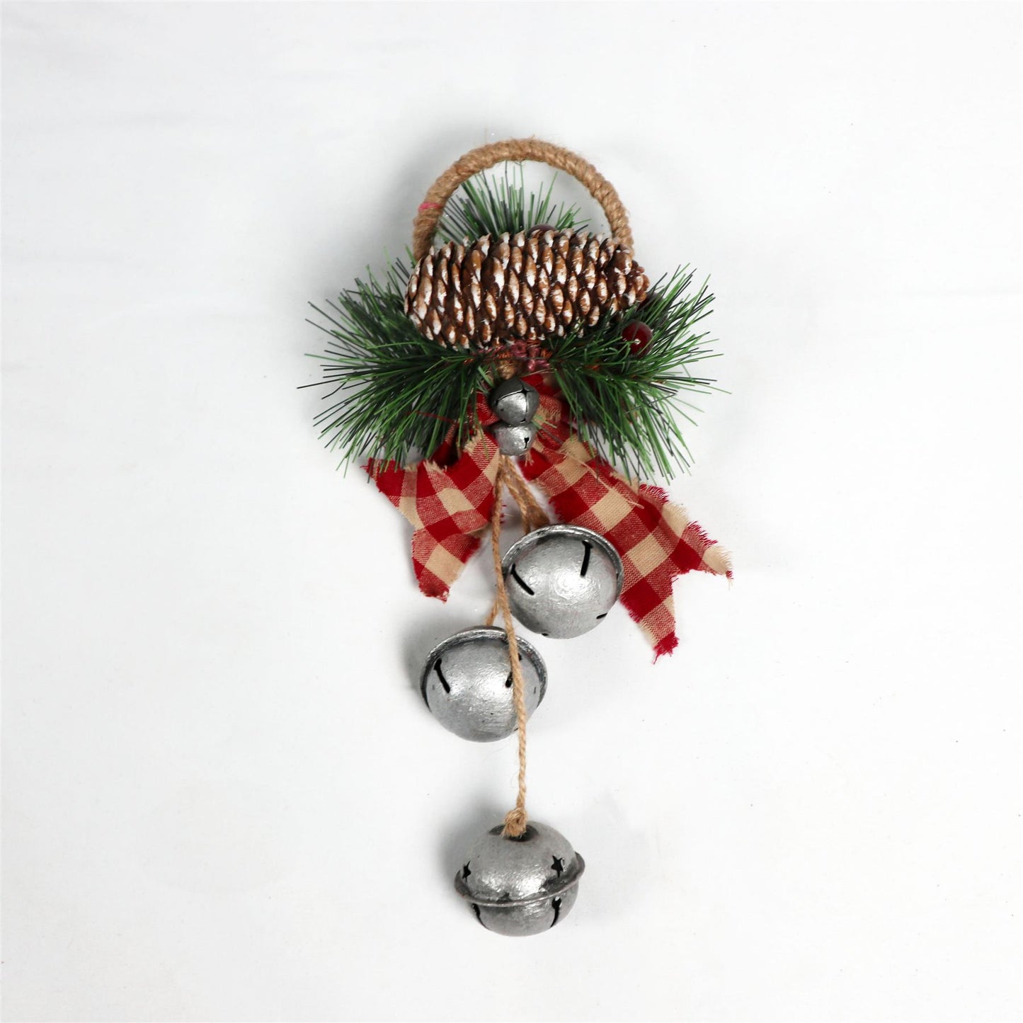 Hanging Decorations with Silver Bells, 27cm