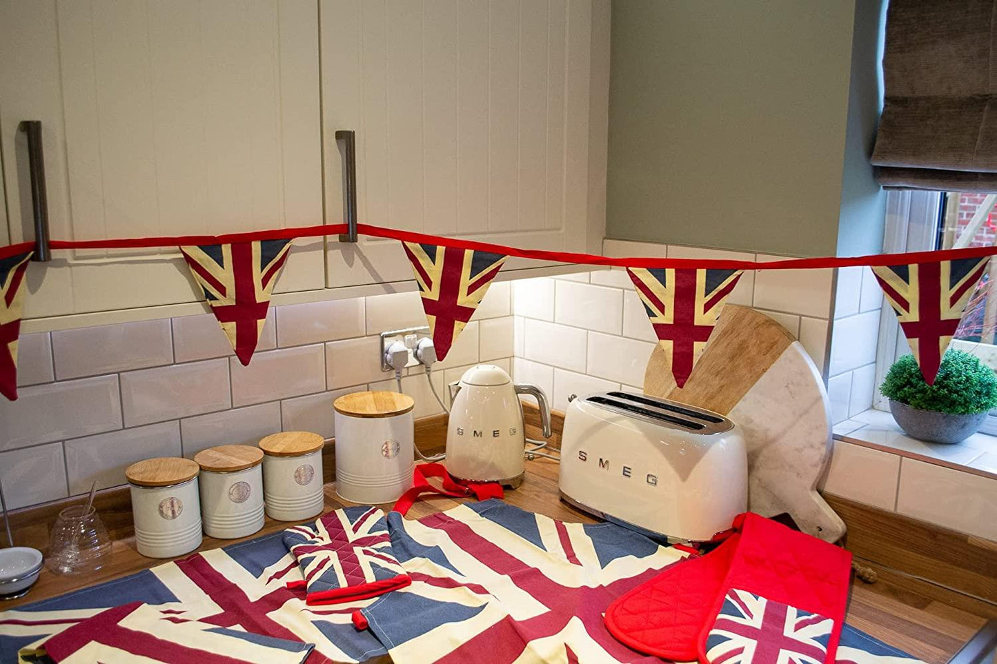 10 pcs Flags Union Jack Retro Bunting