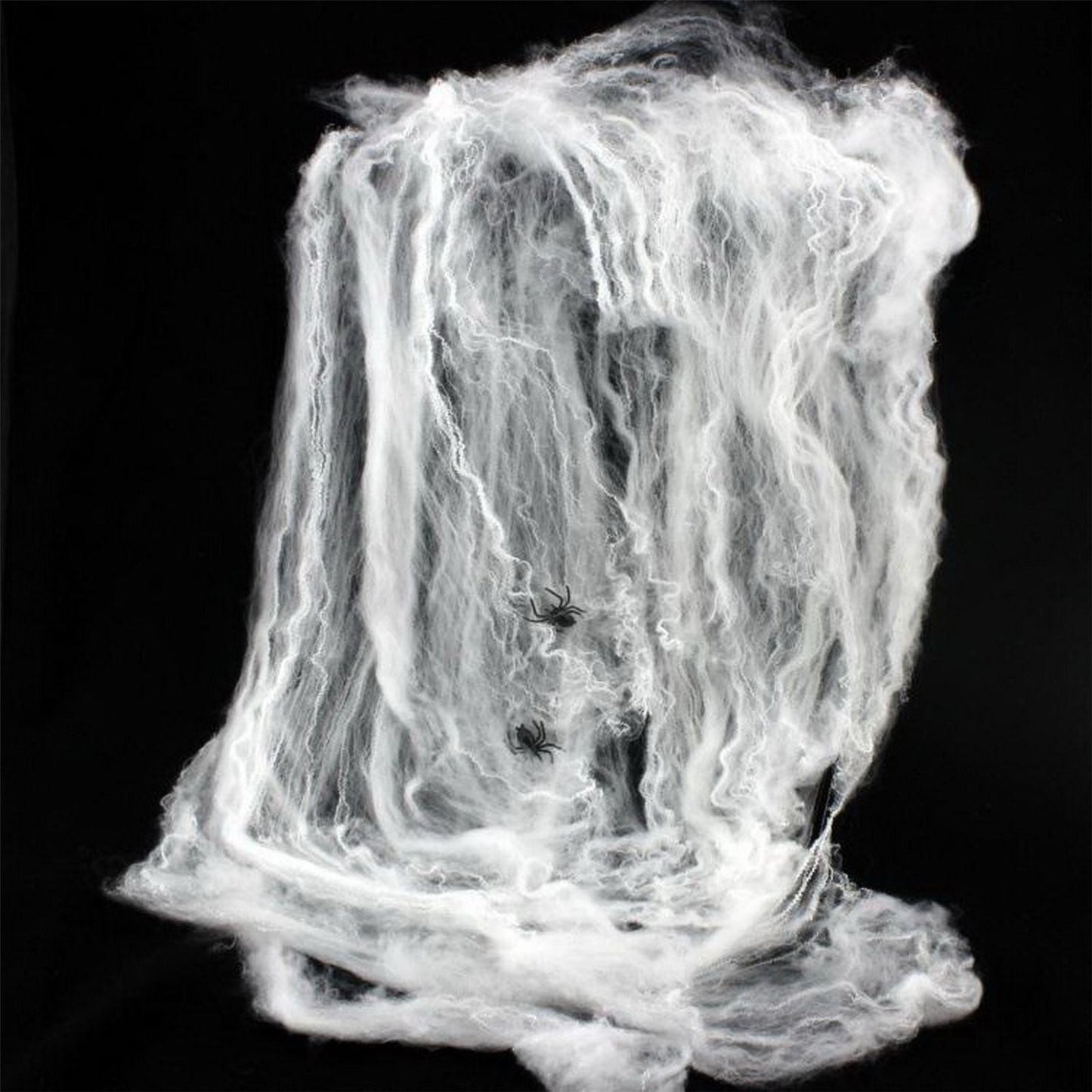 10 Pk Halloween Spider Web with 4 Spiders
