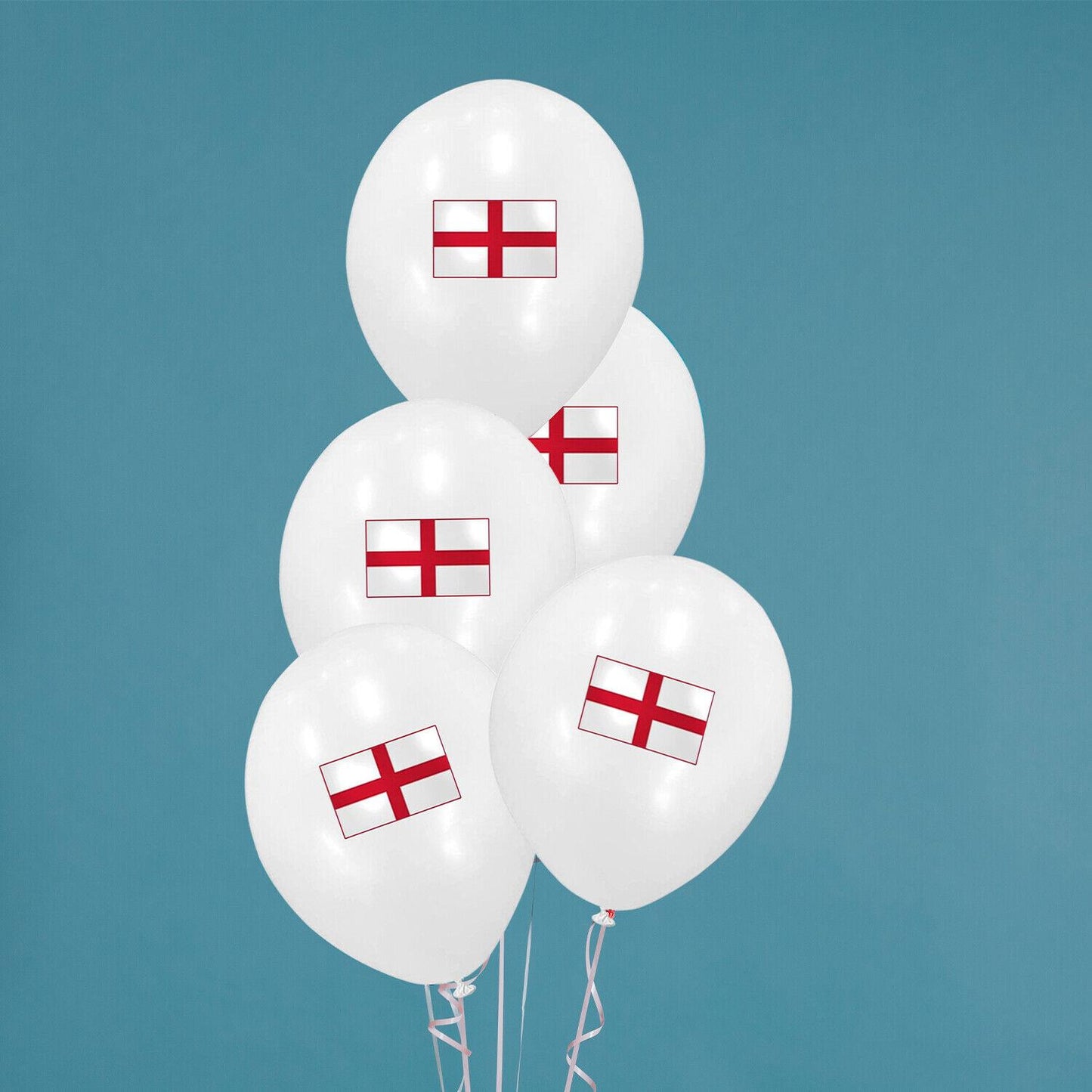 England St George Flag Printed Balloons 10Inch 15Pcs