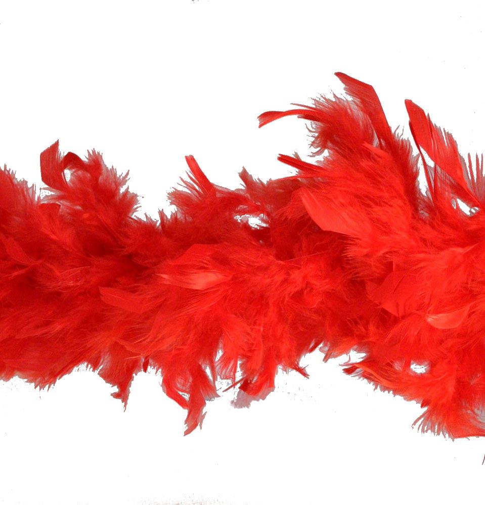Red Feather Boa