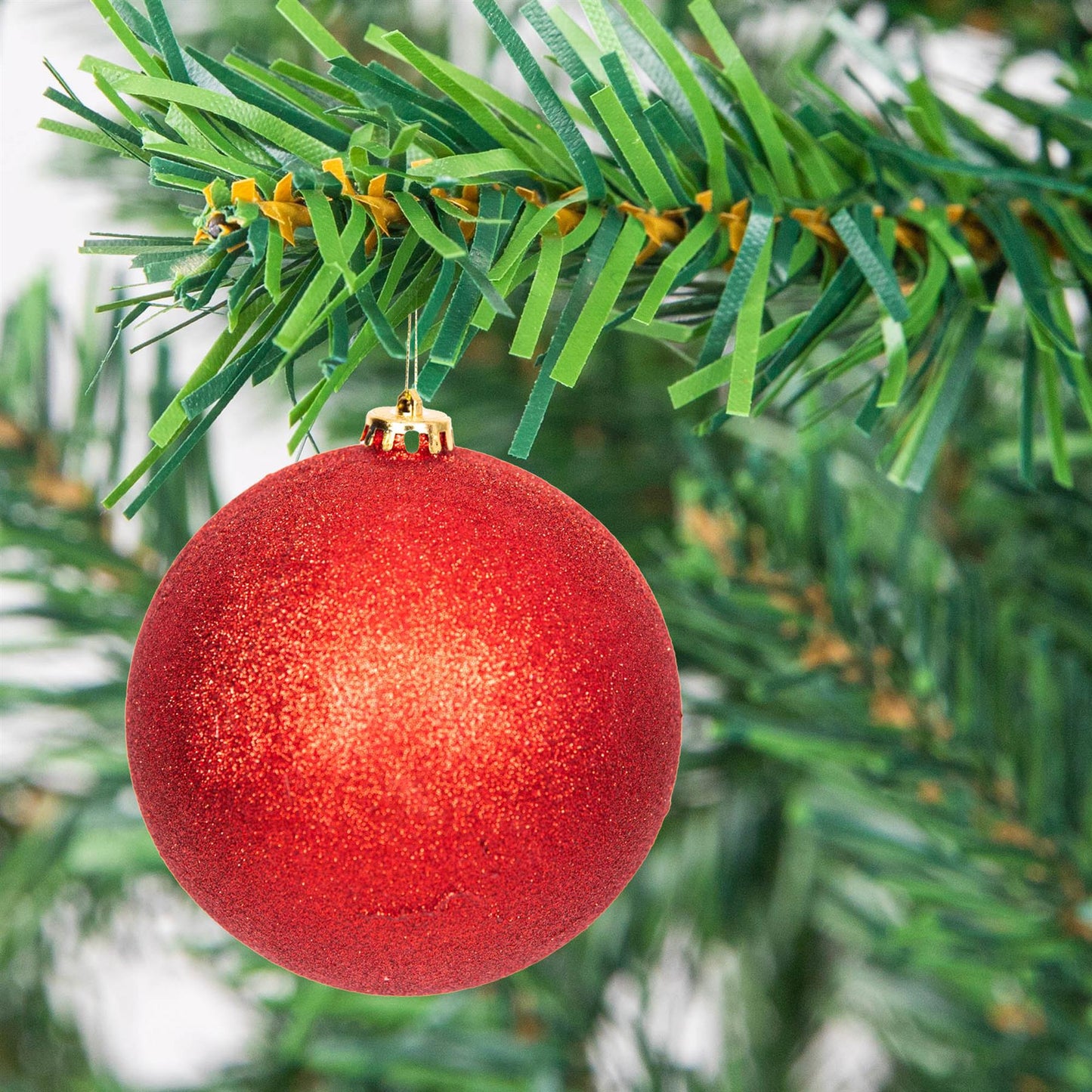 Dark Red Baubles (15cm, 3 pcs)