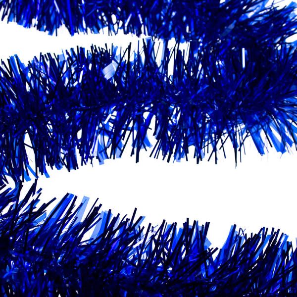1.8m Blue Tinsel Tree Decoration