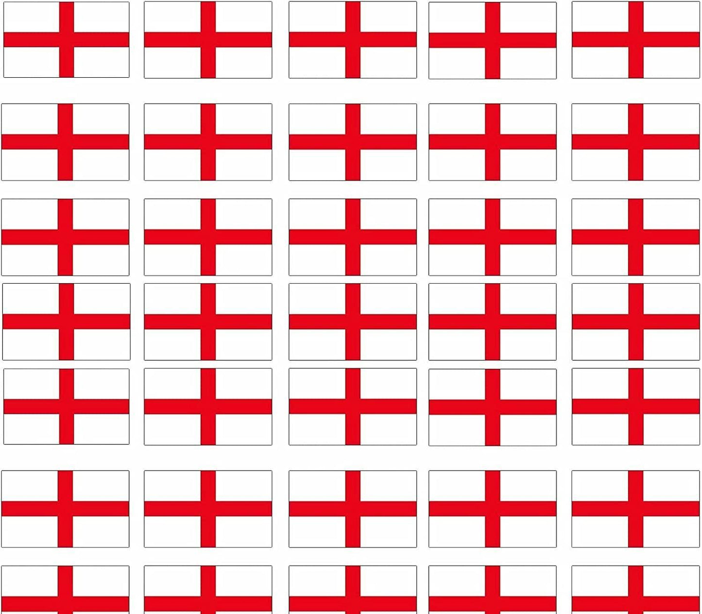 England St George Flag Sticker 20Pcs