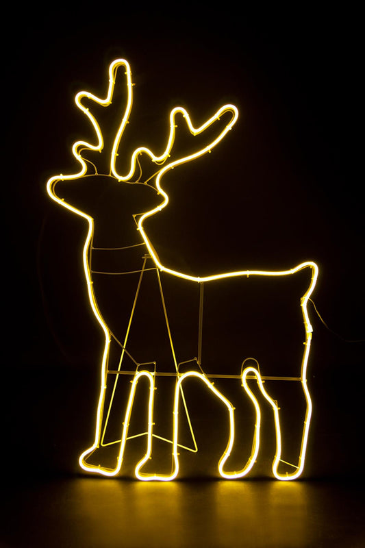 Reindeer Rope Light Silhouette, Warm White (89 x 50cm)