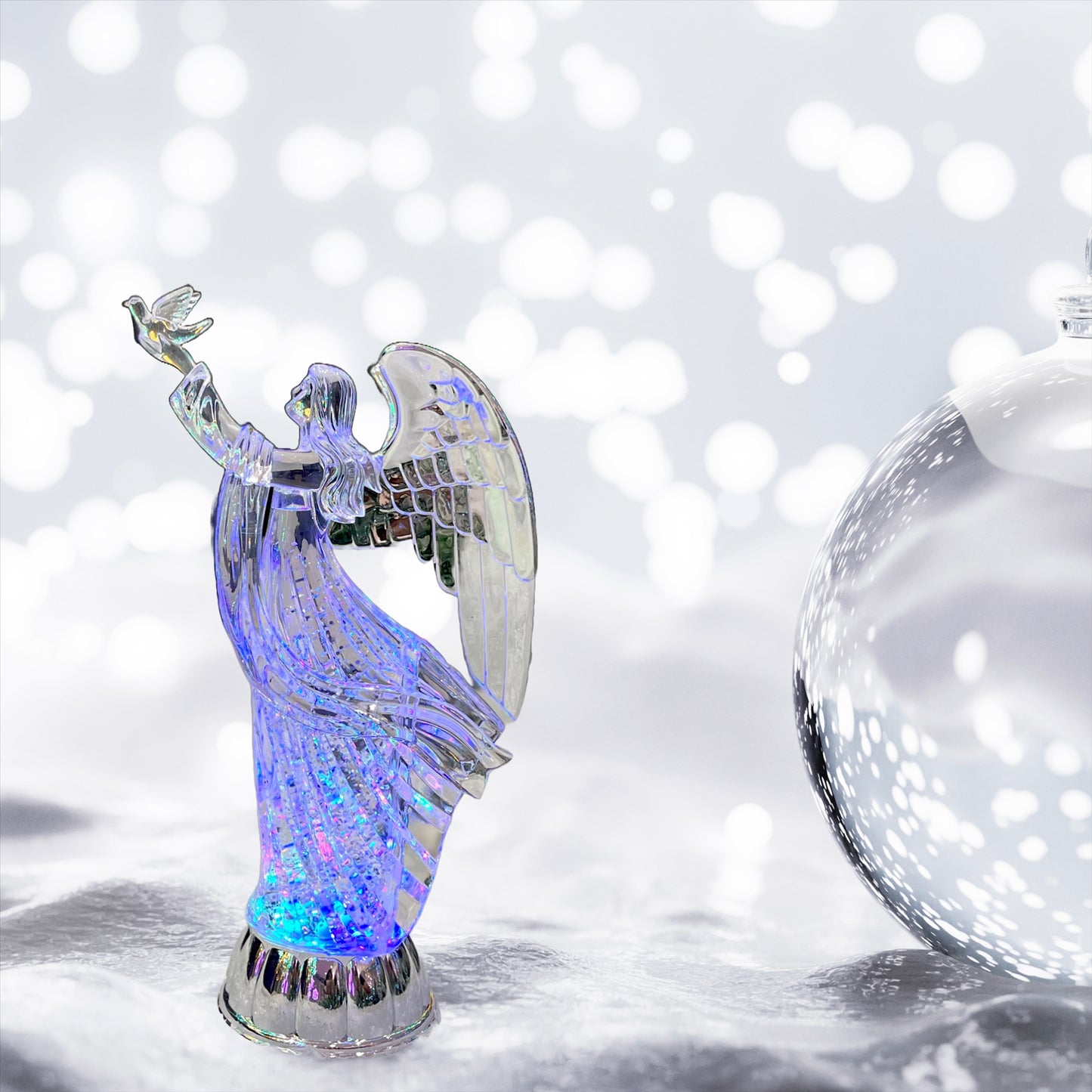 Light Up Ice Angel (30cm)