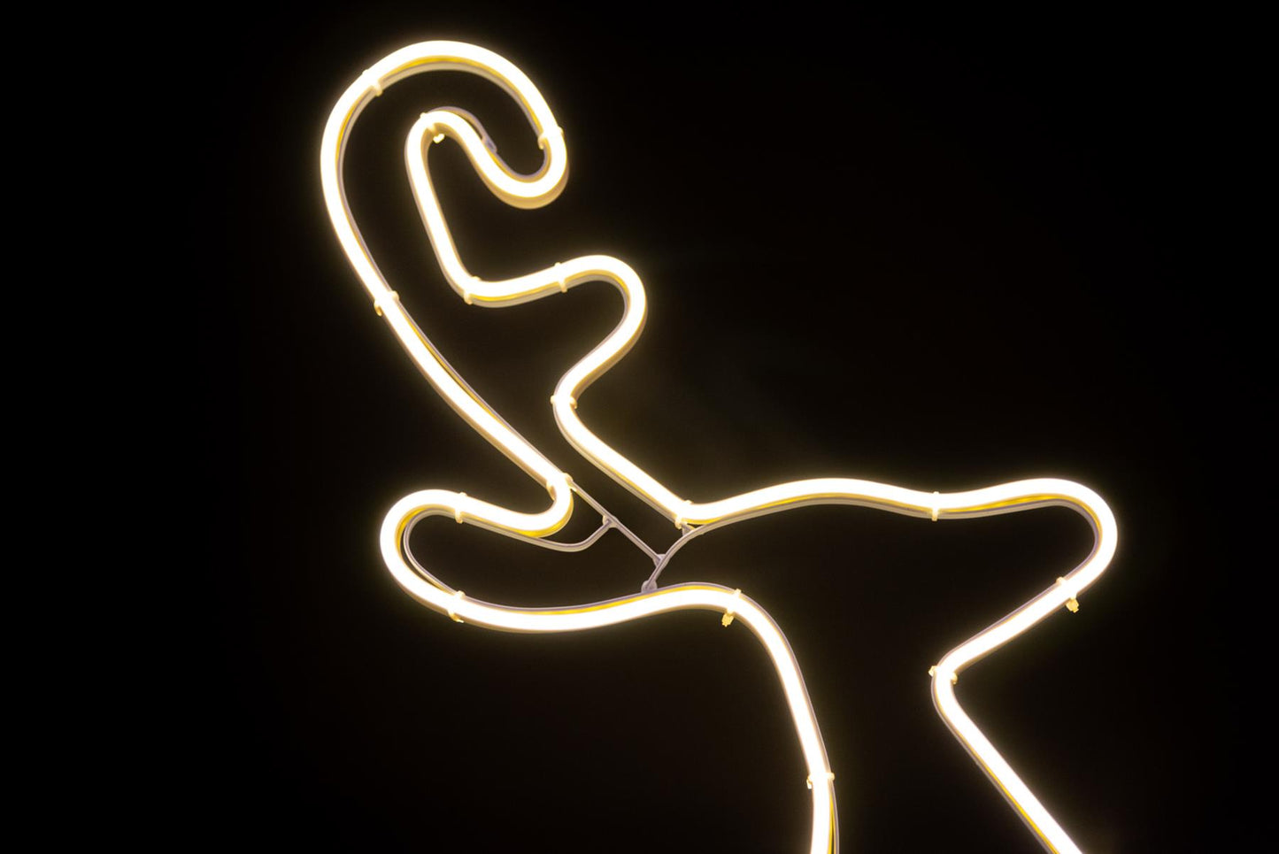 Reindeer Rope Light Silhouette - Warm White, 74 x 40cm